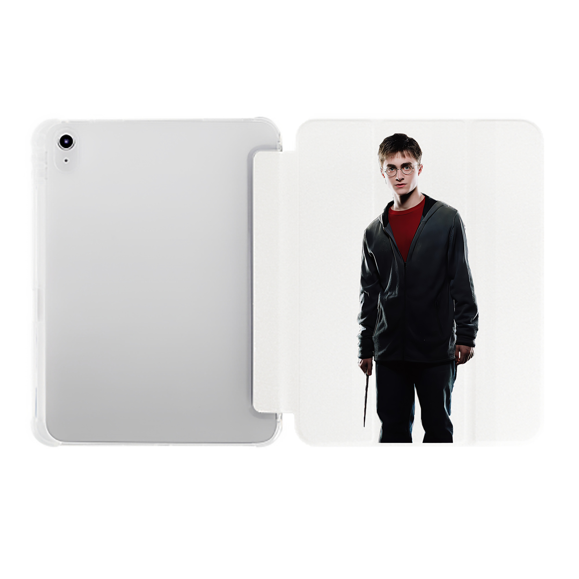 （画像用） Harry Potter ハリー・ポッターシリーズ IPad ケース ペン収納付き 三つ折りスタンド PUレザー×シリコン 対応機種9.5/10.5/10.9インチ